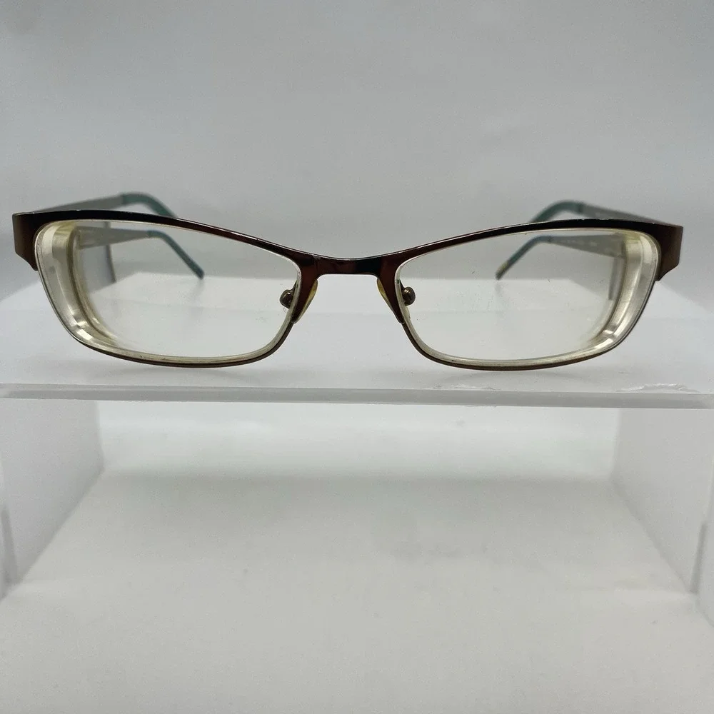 Ted Baker Eyeglasses Women FRAME ONLY Alosiu B222 52-16-135 Gold silver 563